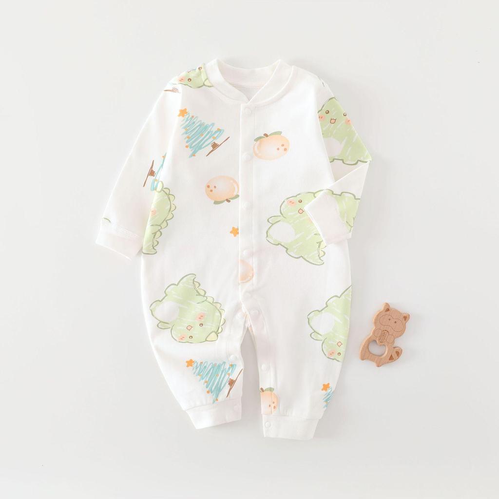 Pure Cotton Baby Romper: Spring/Autumn, Snap Crotch, Unisex, Class A