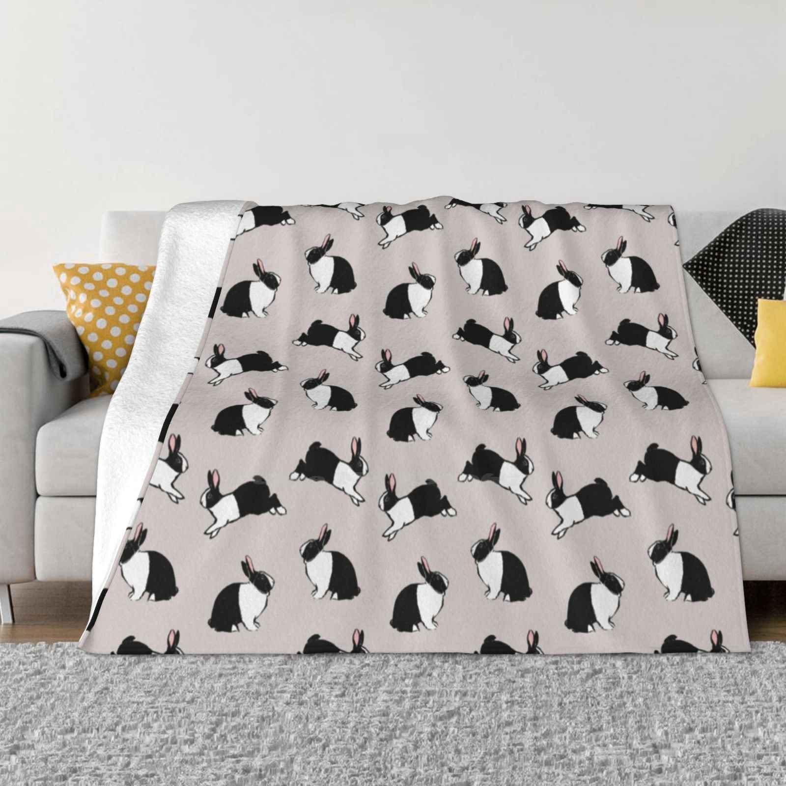 Серый Голландский кролик Подарок Искусство голландского кролика Узор голландского кролика Сумка с голландским кроликом Сумка-тоут с голландским кроликом Косметичка с голландским кроликом Голландский кролик 30x40in