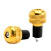 RYASHOP Gold Bar End Cap Gold Handle End Motorcycle Bicycle Aluminum Bar End Plug Durable Stability Anti-Vibration