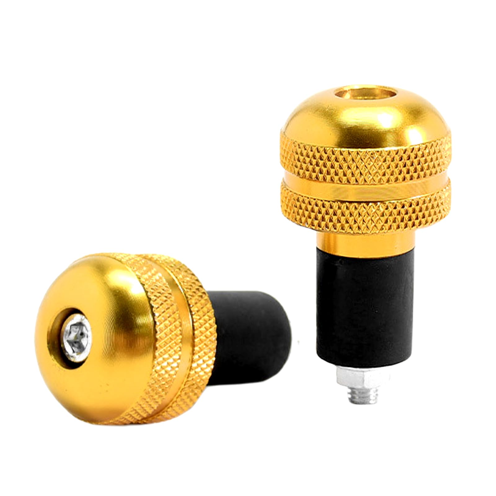RYASHOP Золотая заглушка руля Золотая заглушка руля Мотоцикл Велосипед Алюминиевая заглушка руля Прочность Стабильность Антивибрация золотой