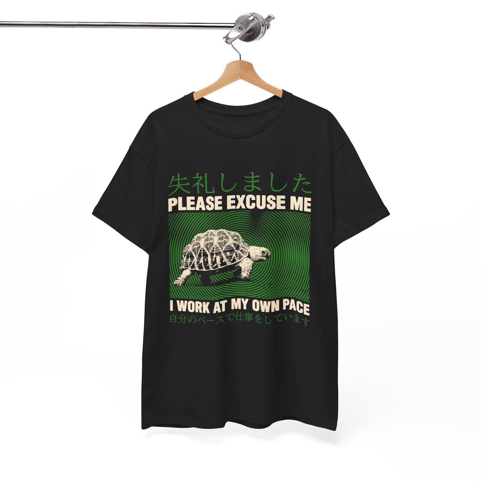 Please Excuse Me Turtle T-Shirt 4XL