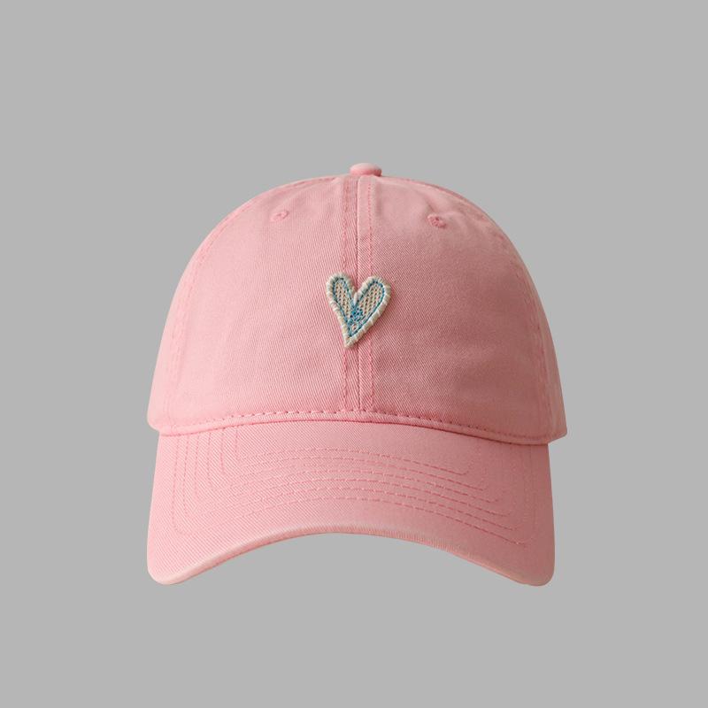 

Ricygvm Love Baseball Hat For Men Women Solid Color Duckbill Cap Heart Peaked Cap Cotton Duck Tongue Hats Couple Sunshade Visors Adjustable