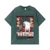 275 GSM Washed T-shirts 100% Cotton Naruto V5 Jiraiya Print Unisex Heavy Cotton T Shirt