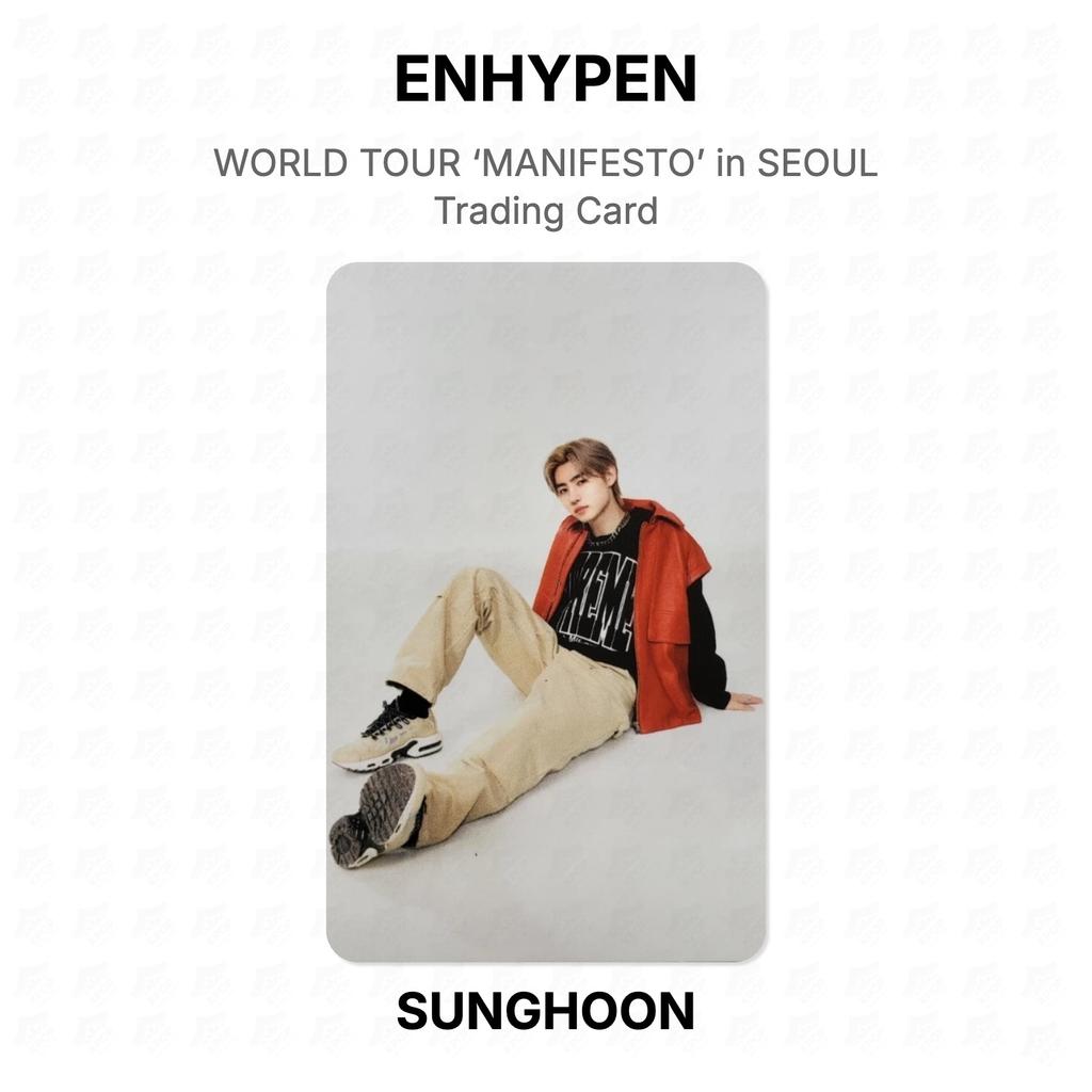 ENHYPEN WORLD TOUR ‘MANIFESTO’ in SEOUL Trading Card Official Photocard