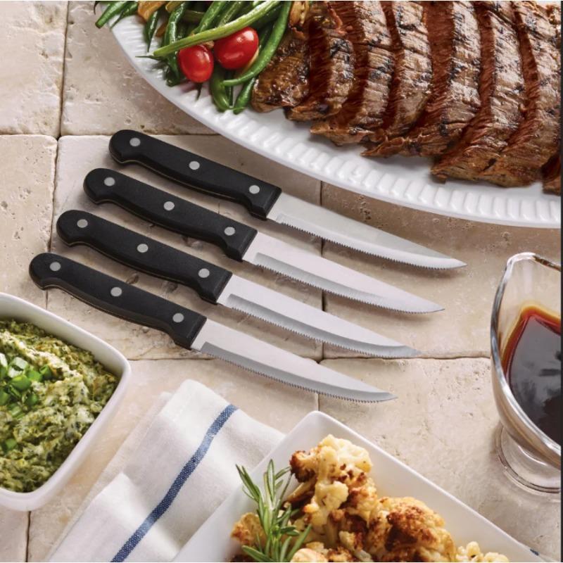 Stainless Steel Steak Knife Set Kitchen Knife Cutter Tools Utility Knife BBQ Knife Bread Steak Knives