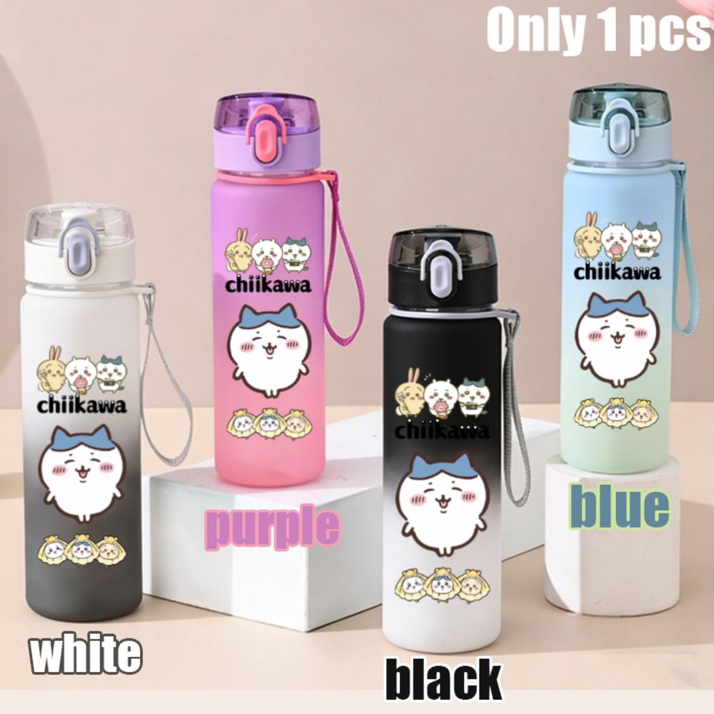 550ml Nanka Chiisakute Kawaii Yatsu School Drink Bottle Usagi Chiikawa Hachiware Plastic Gradient Color Water Cup Gourde Gift