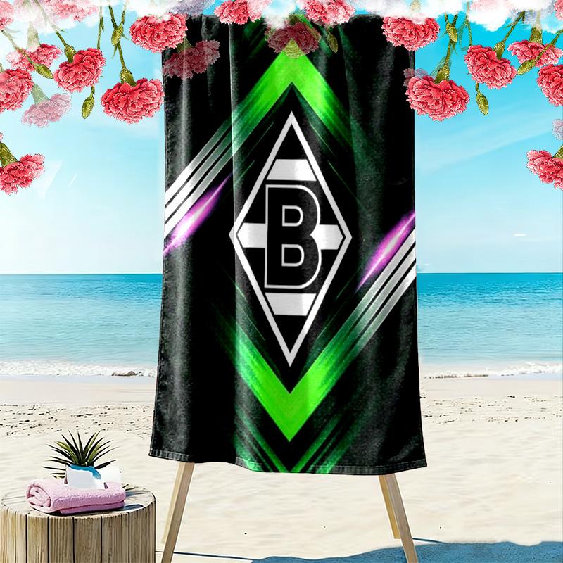 Borussia Print Beach Towel, Large Soft Quick Dry Towel for Beach Camping Swimming
