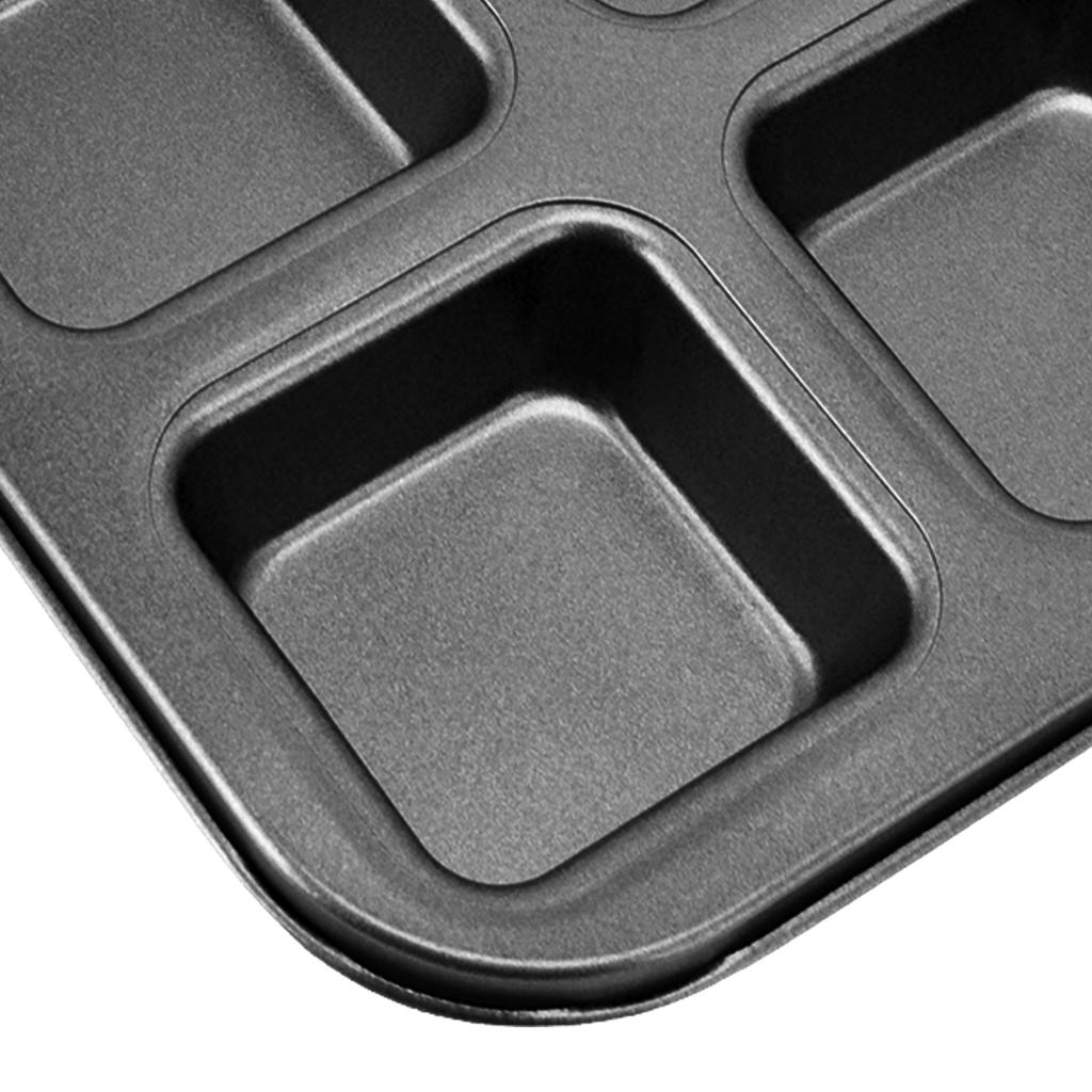 Loaf Baking Pans 12 Cavity Brownie Baking Pan Carbon Steel Muffin Bakeware Cupcake Bread Divider Mold