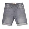 DEELUXE 74 Children's Washed Grey Arvin Shorts with Turn-Ups