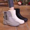 Botas de nieve para mujer, zapatos de algodón, zapatos de invierno de felpa con suela gruesa para mujer, plataforma, antideslizantes, botines cálidos, zapatos 2024