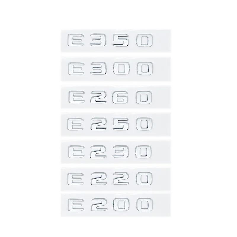 Car Trunk Letters Logo Emblem Badge Decals Sticker For Mercedes Benz E Class E200 E220 E230 E250 E260 E300 E350 E400 W212 W213 VH0