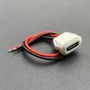 "Type-C 2P Potting Female Socket with Cable - Waterproof Connector for New Energy Equipment”