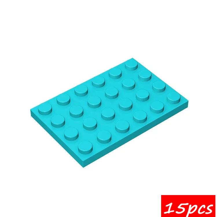 15PCS Compatible Assembles Particles 3032 4x6 DIY Building Blocks Thin Figures Bricks Assembly Educational Toys For Kids Gifts