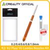 1PCS Creality K2/K2 Pro/K2 Plus Nozzle Kit with 5PCS Cleaning needle,Copper Alloy and Hardened Steel Nozzle for 3D Printer