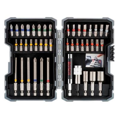 BOSCH Driver Bit Set Hexagonal Shaft 9 Mm Groove 25 Case 2607017164 (43 Pieces, 6.35 Mm, Shank, Mm, Included)