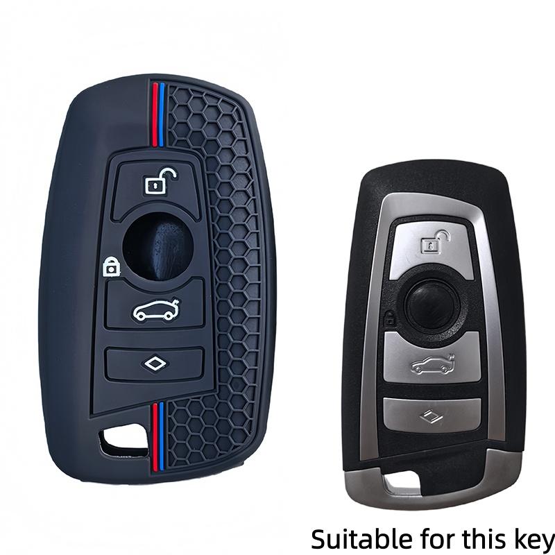 Silicone Car Key Case For Bmw 1 2 3 5 7 Series F10 F20 F30 335 328 535 E90 E92 E93 Cover Remote Fob Shell Jacket 3 Buttons