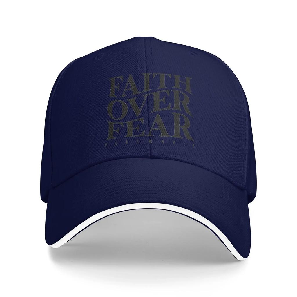 Christian Faith Over Fear Sun Baseball Cap Summer Women Unisex  Trucker Hat High Quality Fashion Outdoor Sports Baseball Caps