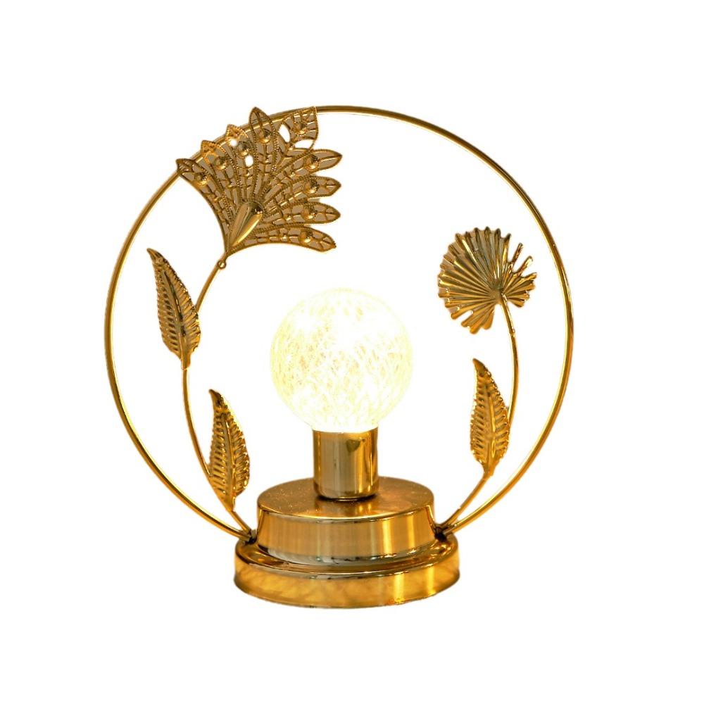 Hollow Out LED Night Light Butterfly/Leaf Shape Decorative Light Metal Table Lamp Home Decor