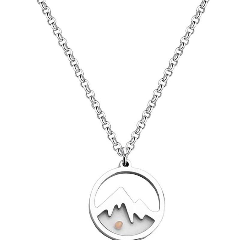Stainless Steel Seed Necklace of Mountain Mustard Cabbage