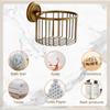 Brass Antique Stable Wall Mount Paper Towel Rack, Metal Toilet Paper Holder Stand Tissue Paper Roll Dispenser for Bathroom
