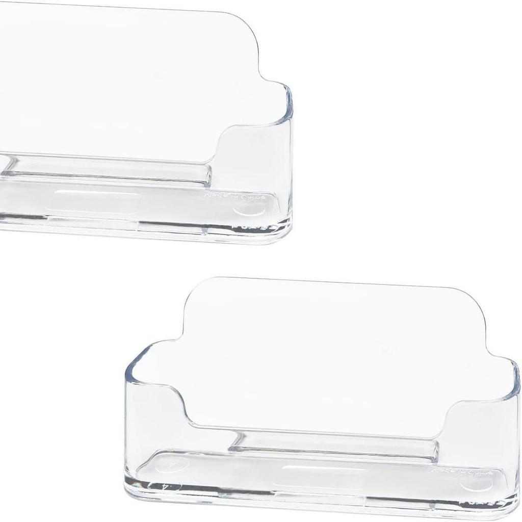 Transparent Acrylic Business Card Holder for Desktop Storage