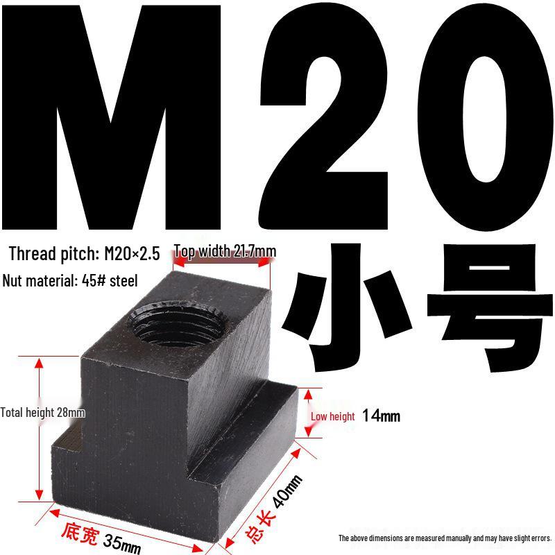 Kangfei 45# Steel T-Nut for M6-M20 Bolts