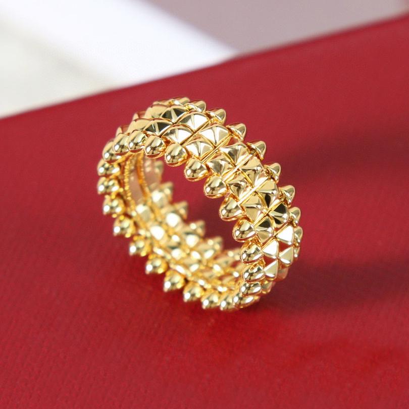 New Hot Brand Vintage Women's Rings Luxury Jewelry for Women Designer Rings Pure 925 Sterling Silver Fashion Bullet Rings