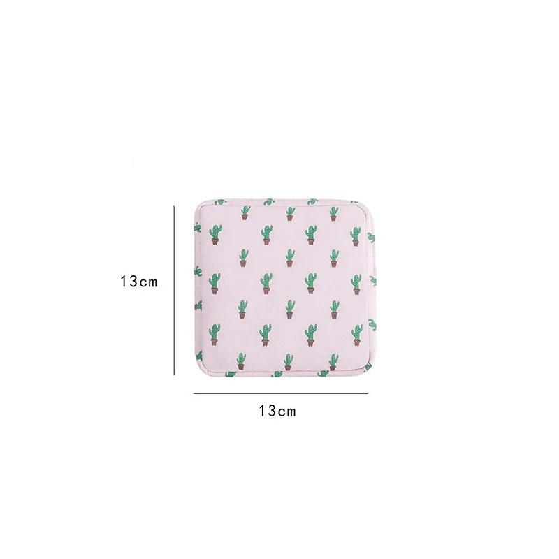 Borsa per Custodia Salvasanitari e Tamponi da Donna Pochette Trucco Carine con Zip Organizer da Donna per Cosmetici, Rossetto, Chiavi, Auricolari, Cavi Dati
