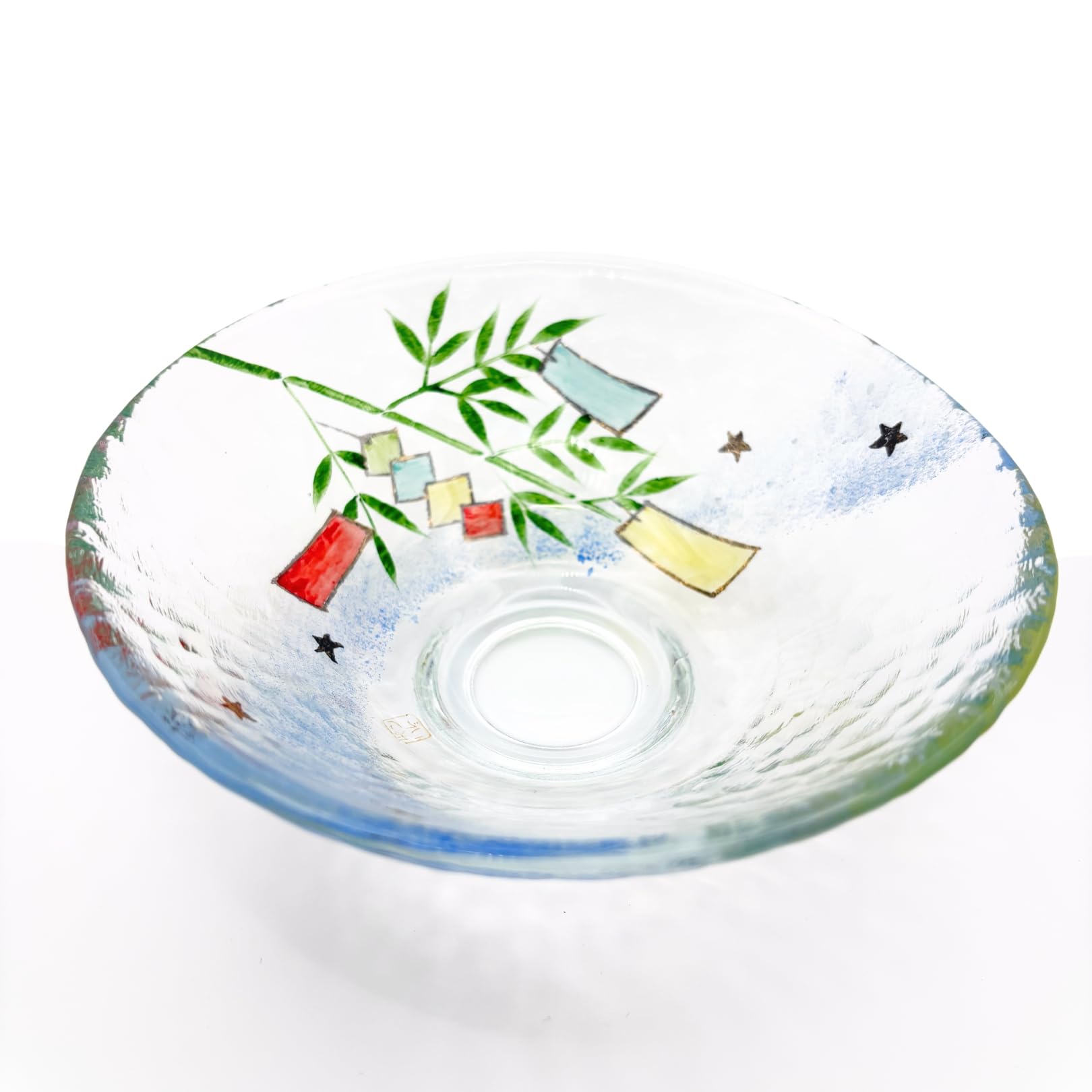 

Чайная церемония чай матча плоский Млечный Путь и лист бамбука изготовлено печью Котемари утварь, чаша, стакан, чаша, дизайн, жаропрочное стекло,