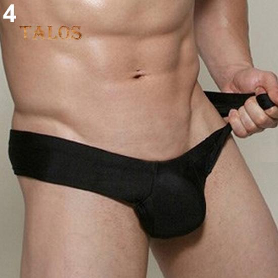Man's Low Waist Leakage Hip U Convex Design Underwear Men Briefs Sexy Thongs Men's Clothing