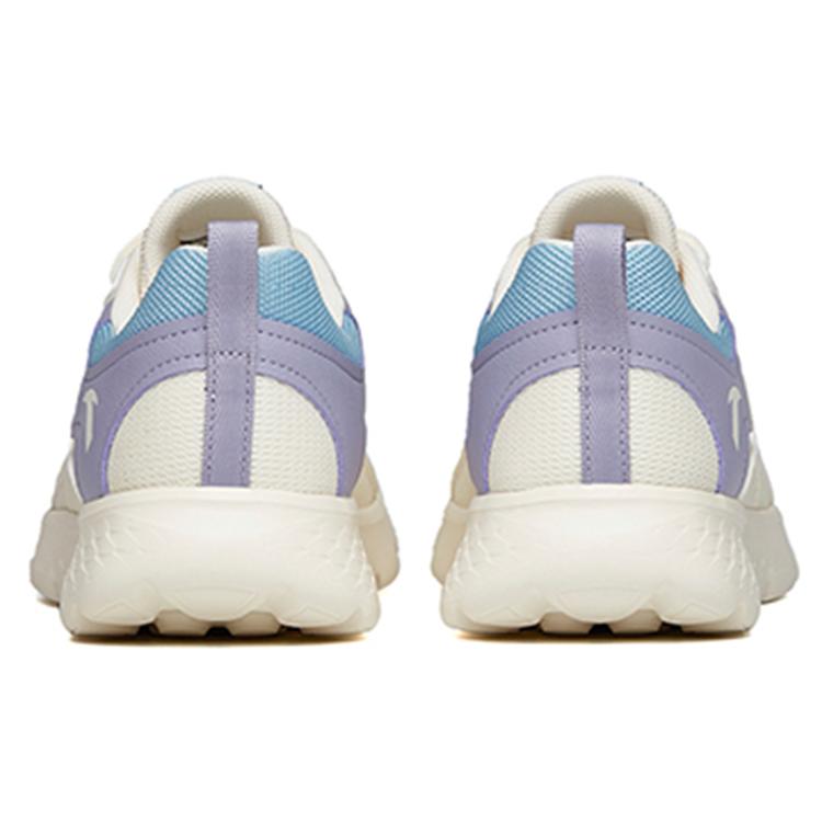 New Anta Running Collection Cushioned Anti Slip And Wear Resistant Lightweight Low Top Running Shoes Women's White Purple 922145521-4
