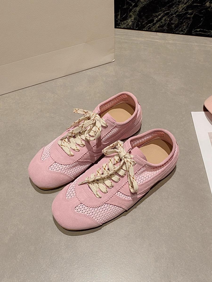 

Cowhide version~ 2025 new leather mesh breathable German training shoes women s summer flat-bottomed sports and leisure Forrest Gump shoes board shoes 40