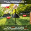 Squirrel Baffle Effective Defense Professional Bird Food House Squirrel Guard for Outdoor Bird Feeders and Birdhouses