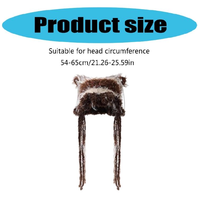 Fashionable Winter Hat Casual Ear Flap Hat Thermals Earflap Hat Cartoon Pattern for Everyday Use and Outdoor Fun