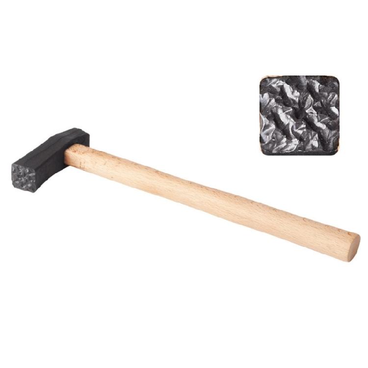 Square Head Gavel Wooden Handle Hammer Jewelry Texture Hammer for Handmade Craft