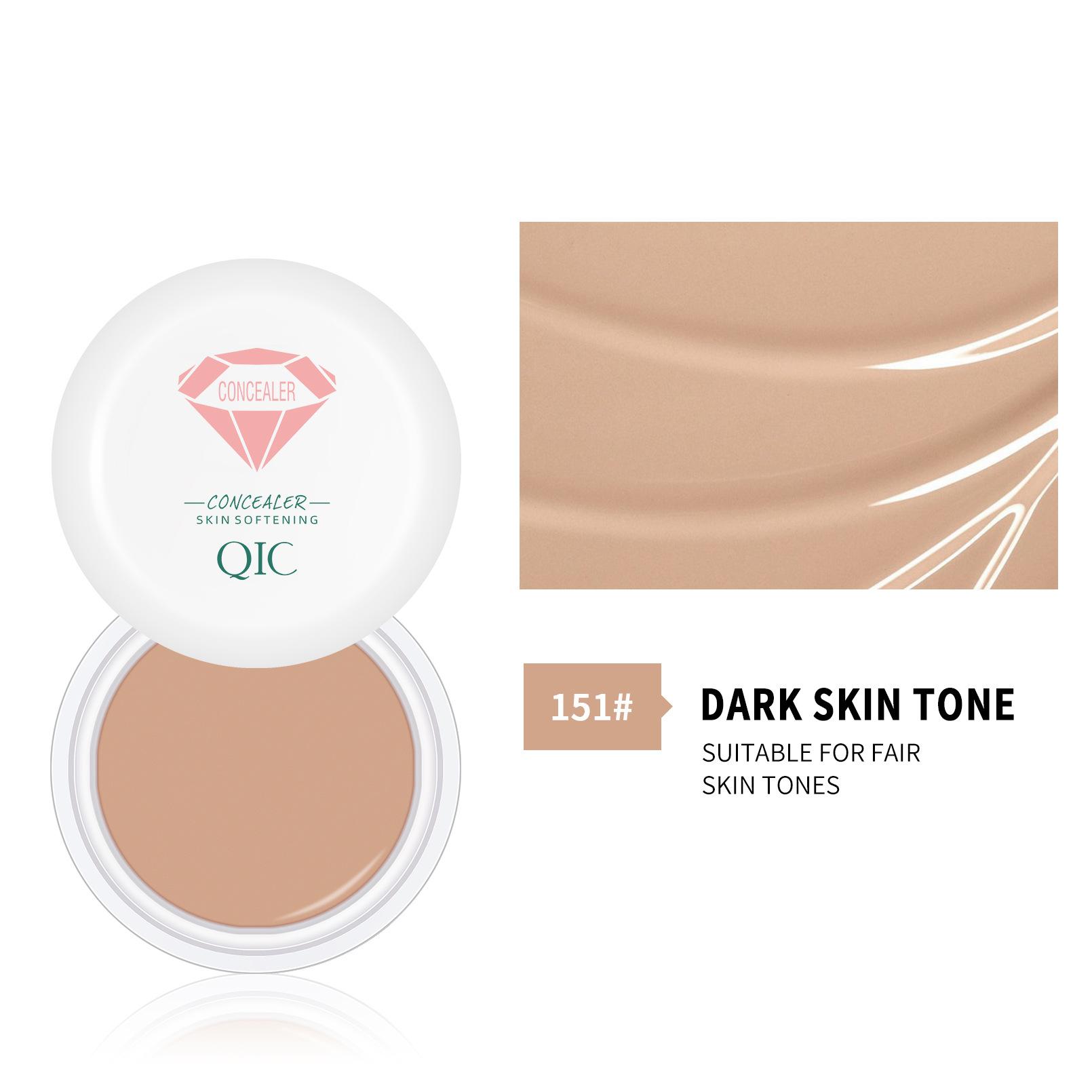 QIC Softening Concealer Foundation, нежный и гладкий консилер для маскировки пятен от прыщей и темных кругов 151