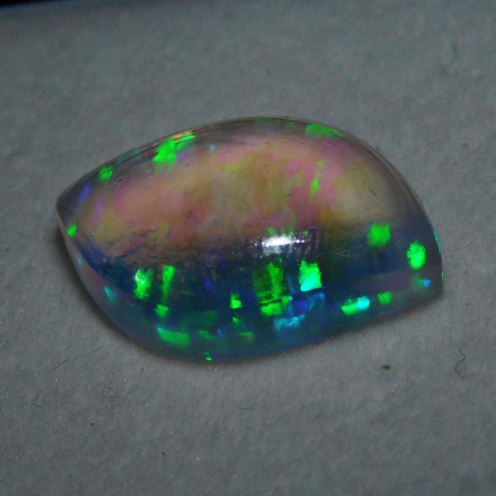 Lab Created Doublet Opal Cabochon 13 Ct Fabulous Certified Loose Gemstone