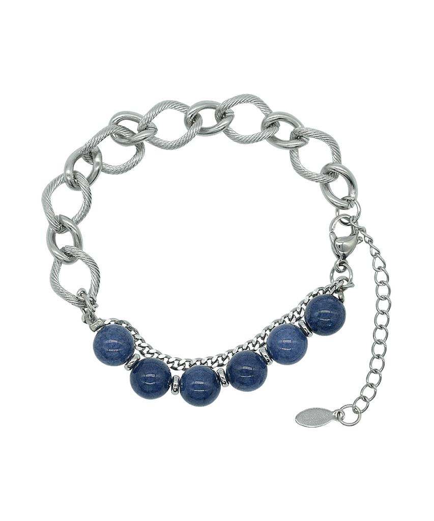 Iamj Deep Wave Gemstone Link Bracelet