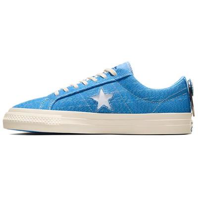 One Star Pro Bequeme Rutschfeste Stoßdämpfende Abriebfeste Low-Top Skateschuhe Unisex Sneaker Blau A10074C