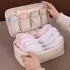 Portable Underwear rganizer Bag - Double Layer Large Capacity Design for Travel Socks & Pantyhose Storage