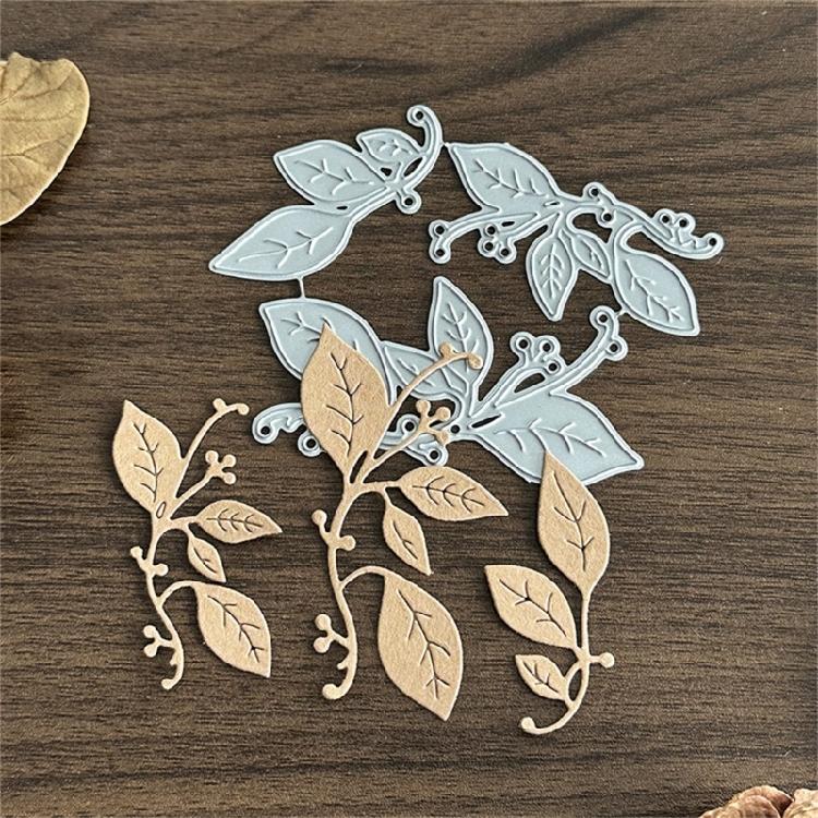 Leaves Cutting Dies Embossing Stencils  for Photo Journal Scrapbooking Card Decorations Carbon Steel Die Cuts