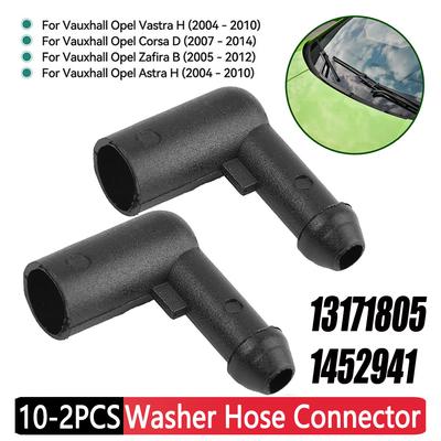 2-10pcs Car Windshield Windscreen Screen Wiper Washer Hose Tube Connector Elbow for Vauxhall Opel Zafira B Astra H Vastra H