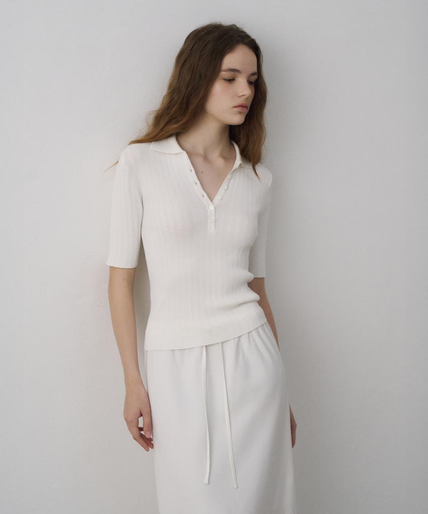 LAMEREI Ribbed Collar Knit[Lmbfsukn306]-3Color