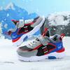 Children's Shoes Boys' Winter Cotton Shoes Sneakers Fleece Thickened Skates Warm Running Shoes Elementary School Students Middle and Large