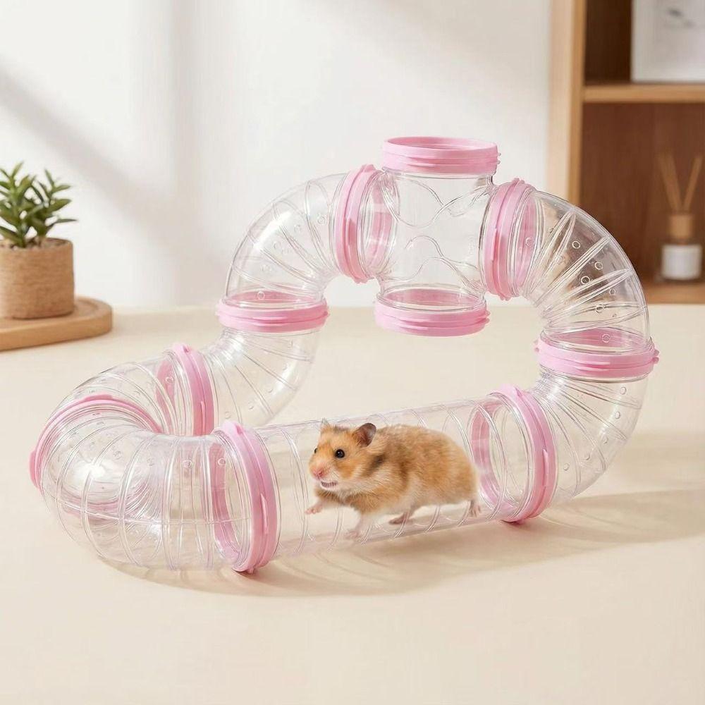 5.5cm Diam Hamster Tunnel Tubes Set DIY Hamster Movement Tunnel Small Pet Supplies