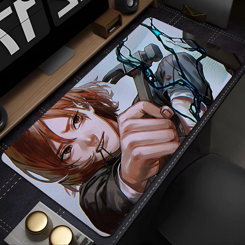 Cartoon Mouse Pad Design NonSlip Desk Mat Gaming Accessories Stitched Edges Jujutsu Kaisen Kugisaki Nobara For Gamer Mousepad