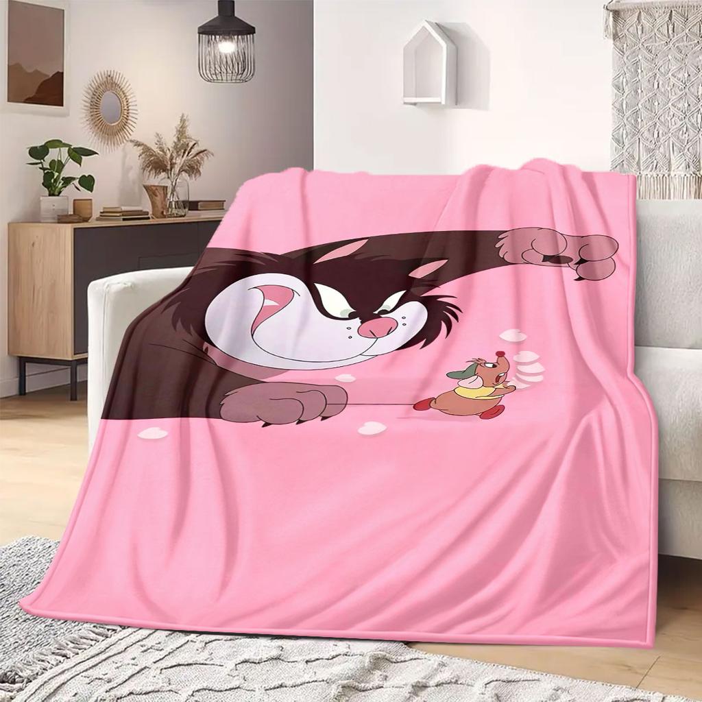 princess Print Flannel Blanket Cartoon Style for Travel Picnics Bedrooms Sofas Beds Chairs Home Decor Unique Gift New