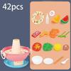 Birthday Gift Children's for Play House Kitchen Cooking Set Toy Household Appliances Toys Kitchen for Play HouseEducatio  pink