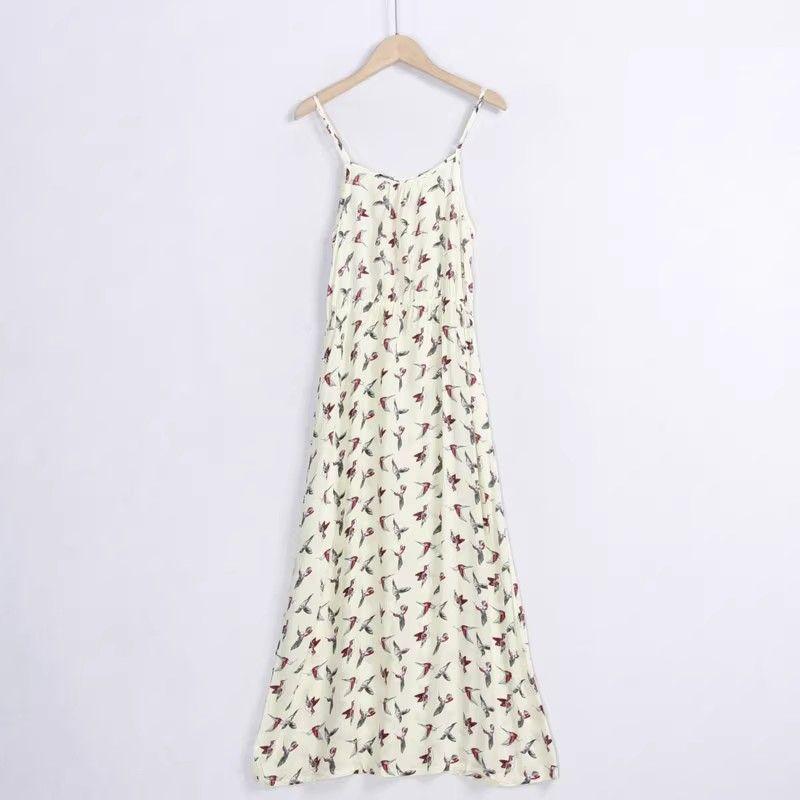 

Летнее тонкое дышащее приталенное платье-комбинация из экспортного хлопка и шелка Light yellow M