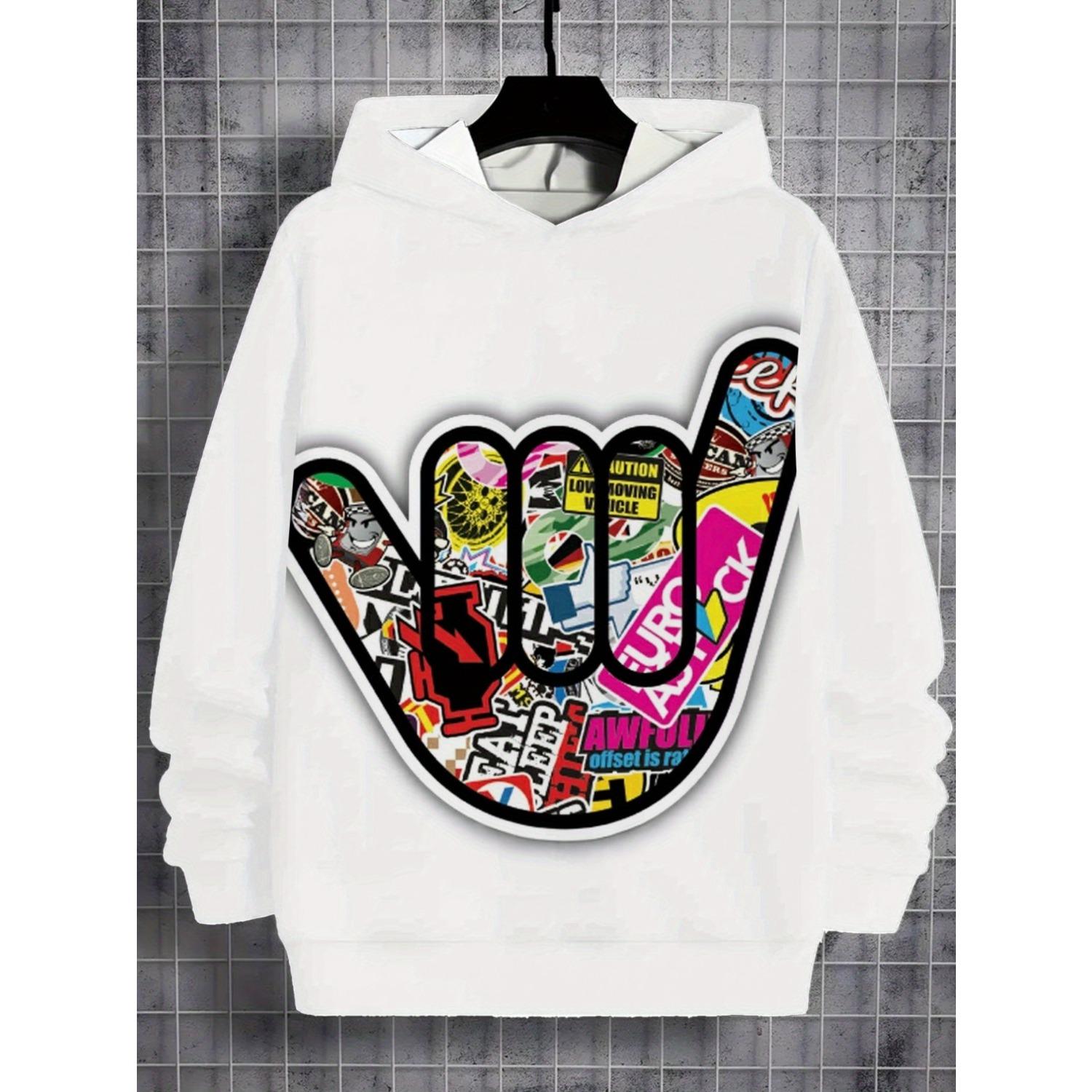 

Нові дитячі толстовки з капюшоном з 3D-принтом для хлопчиків і дівчаток - Осінньо-зимові повсякденні модні пуловери 13-14Y